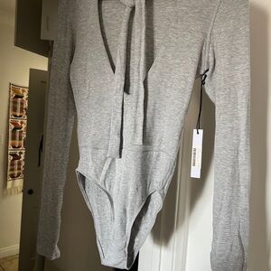 Stillwater high tie grey bodysuit - with tags